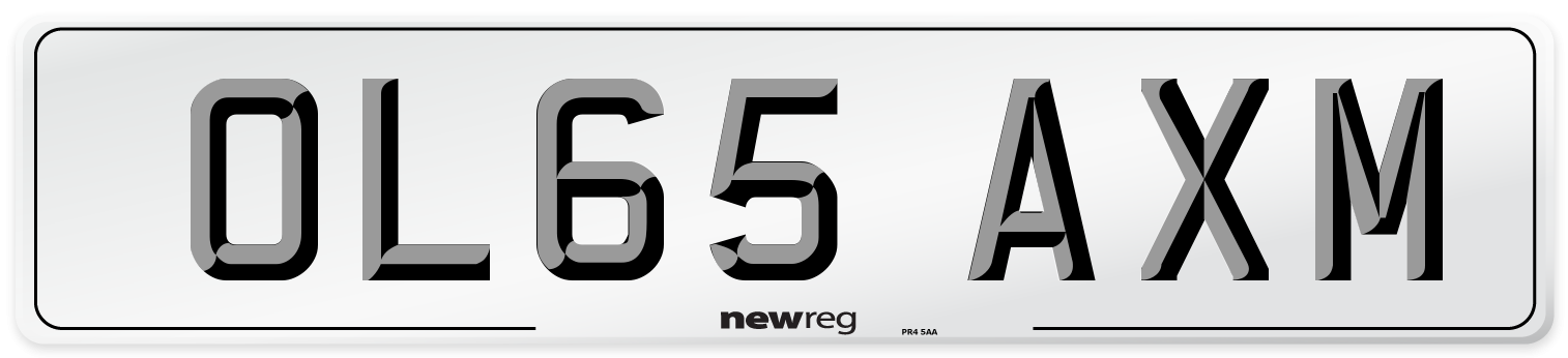 OL65 AXM Number Plate from New Reg